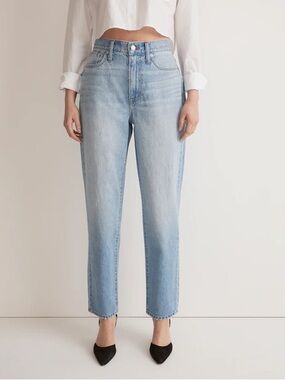 Madewell Women's Baggy Tapered High Waist 100% Cotton Jeans   |   Size: 32